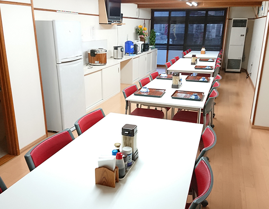 民宿ほりかっぷの食堂