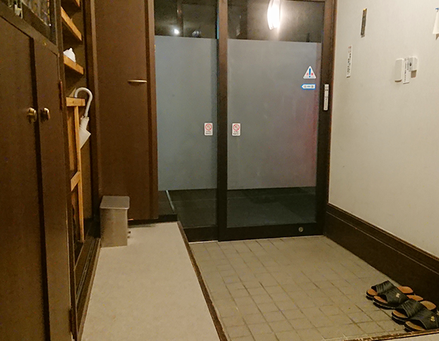 民宿ほりかっぷのエントランス