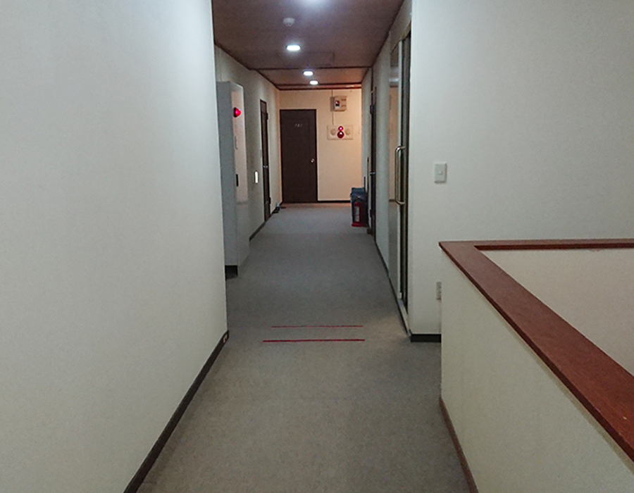 民宿ほりかっぷの廊下